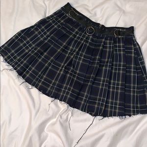 Plaid blue mini skirt from Dolls Kill